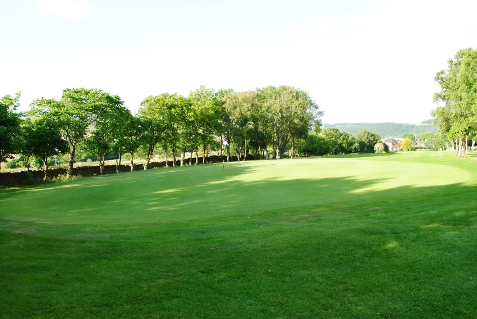 The 14th green at Stocksbridge Golf Club