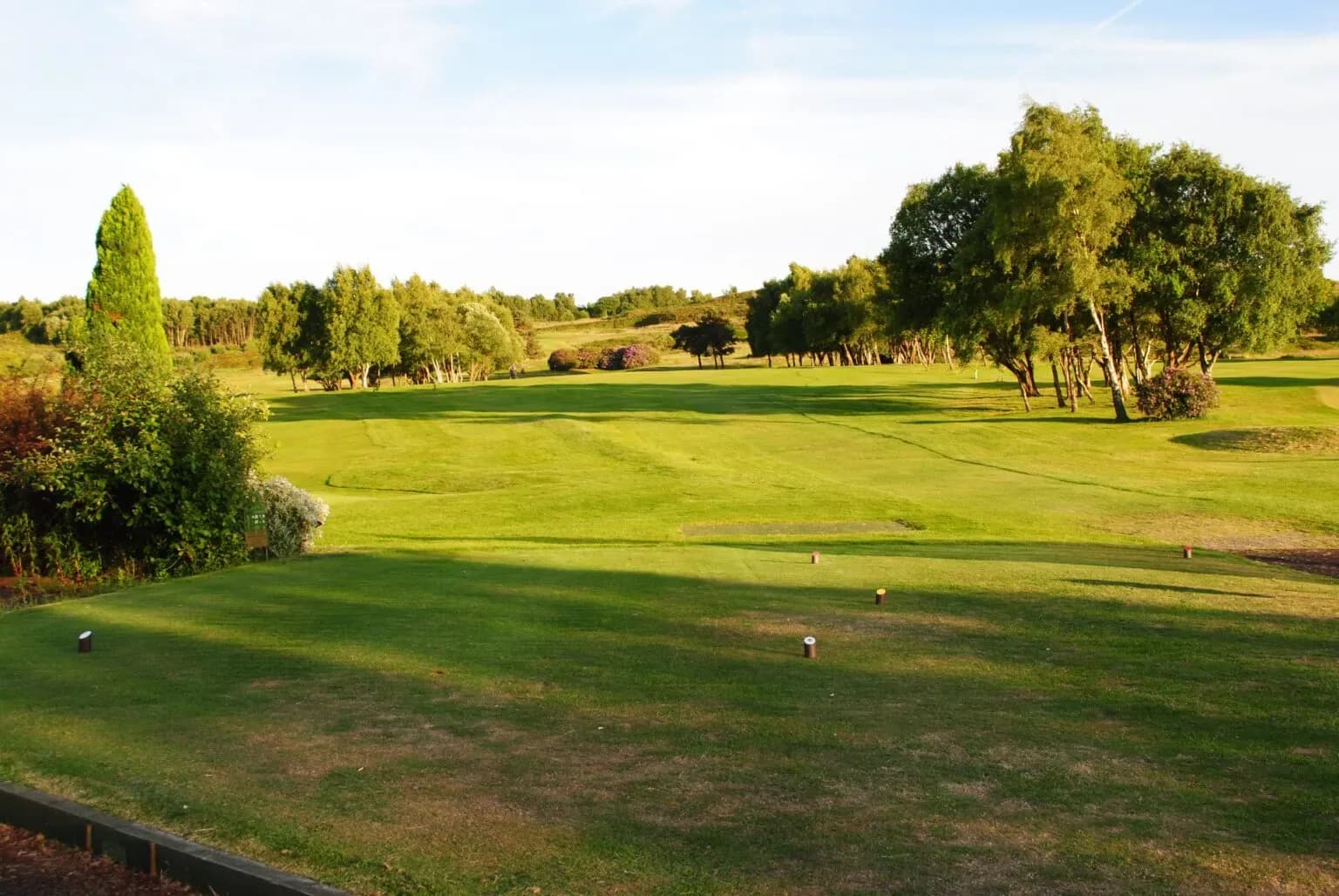 The 1st tee at Stocksbridge Golf Club