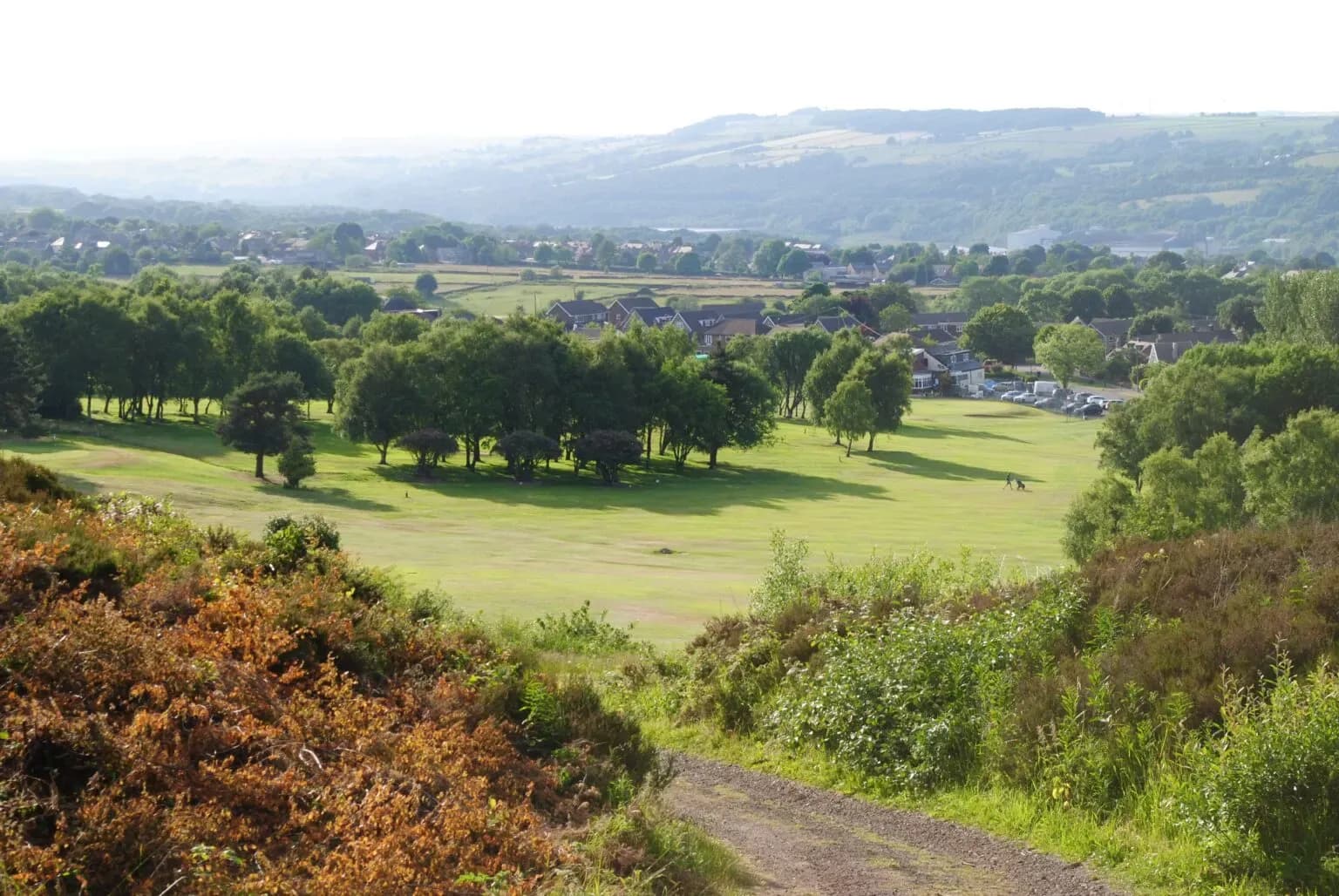 The view from the 8th tee at Stocksbridge Golf Club