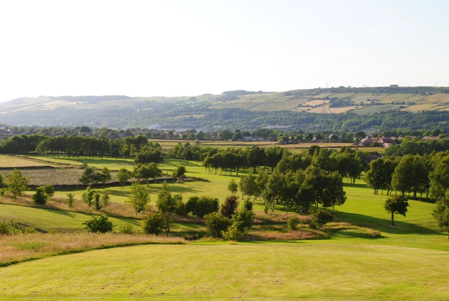 Looking back at the 15th green at Stocksbridge Golf Club